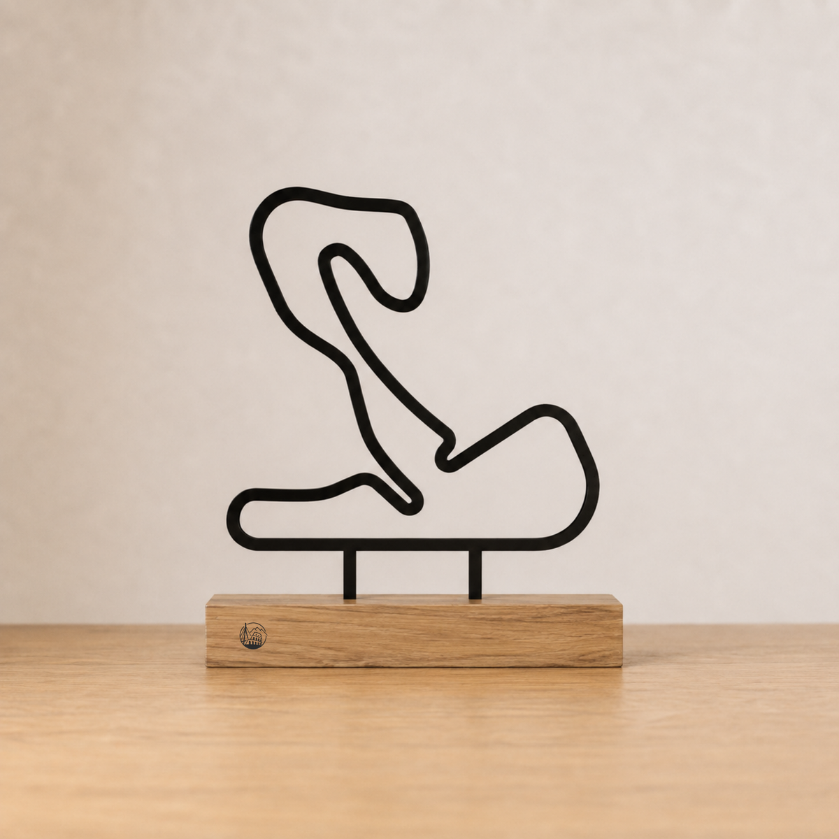 Outlinr Circuit Zandvoort | Stalen Silhouet op Hout