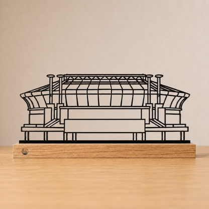 Outlinr Johan Cruijff ArenA | Stalen Silhouet op Hout
