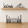 Outlinr Ultieme Rotterdam Set | Stalen Silhouetten op Hout