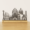 Outlinr Barcelona | Stalen Silhouet op Hout