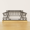 Outlinr Johan Cruijff ArenA | Stalen Silhouet op Hout
